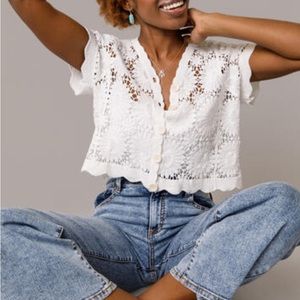 Flower Crochet Cardigan